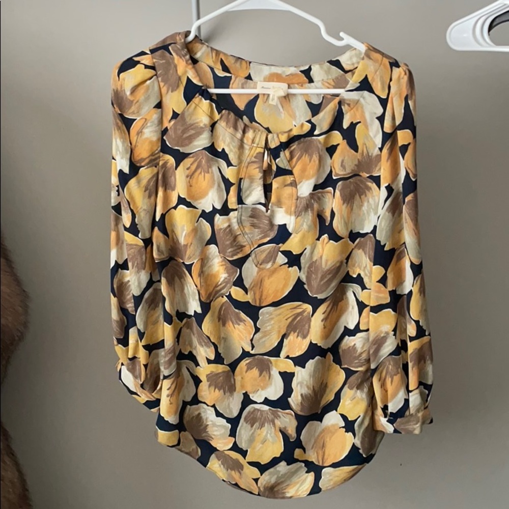 Anthro Floral Blouse